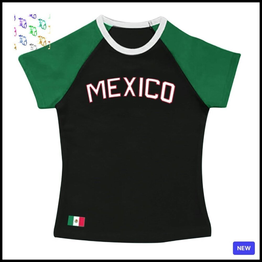 Vintage Y2K Graphic Crop Top Jersey Tee Retro Chic Trendy Casual Style